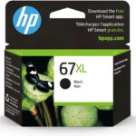 HP 67XL Black High-yield Ink Cartridge | Works with HP DeskJet 1255, 2700, 4100 Series, HP ENVY 6000, 6400 Series | Eligible for Instant Ink | 3YM57AN