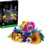 LEGO Icons Wildflower Bouquet 10313 Set - Artificial Flowers with Poppies and Lavender, Adult Collection, Unique Home Décor, Botanical Piece for Wife, Spring Flowers